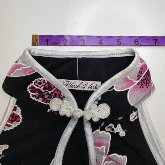 Chinese Mandarin Collar Dress Chinese Cheongsam Style Sleeveless- Size S/M - Picture 12 of 14